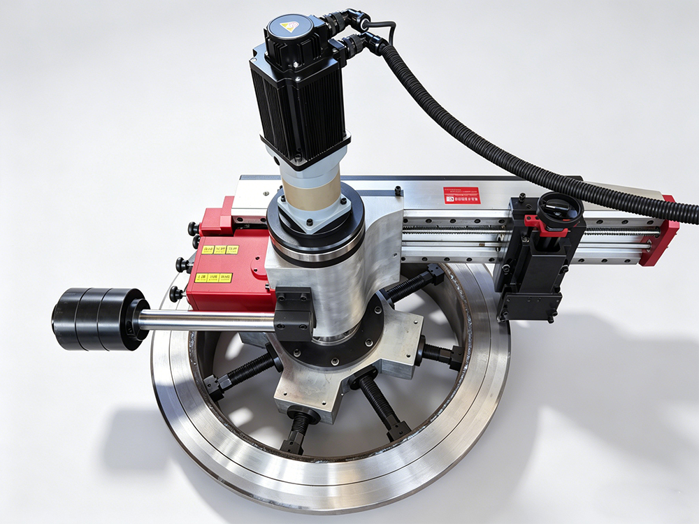 垂直自动进给法兰车